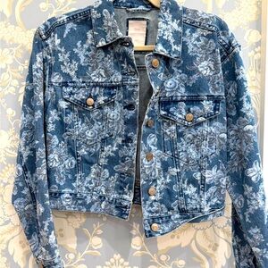 Loveshackfancy and gap collaboration, denim jacket